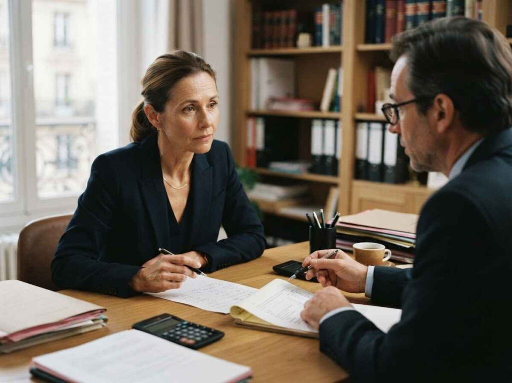 Quel est le rôle du notaire et des avocats dans un divorce avec soulte